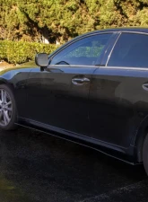 Street Aero Cross Faded Side Skirt Splitter Set Lexus IS350 2006-2013                                     - s-ssa-lex-004-cf-s79 - Image 9