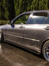 Street Aero Cross Faded Side Skirt Splitter Set Lexus IS300 2001-2005                                     - s-ssa-lex-003-cf-s75 - Image 9