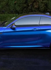 Street Aero Cross Faded Side Skirt Splitter Set BMW M2 Competition                                     - s-ssa-bmw-009-cf-s77c - Image 9