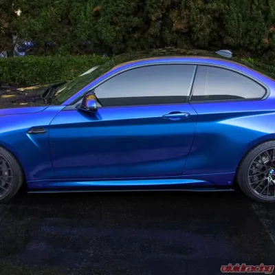 Street Aero Cross Faded Side Skirt Splitter Set BMW M2 Competition - s-ssa-bmw-009-cf-s77c