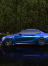 Street Aero Cross Faded Side Skirt Splitter Set BMW M2 Competition                                     - s-ssa-bmw-009-cf-s77c - Image 8