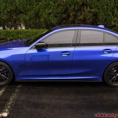 Street Aero Cross Faded Side Skirt Splitter Set BMW M340i G20 2020 - s-ssa-bmw-008-cf-s82.5c