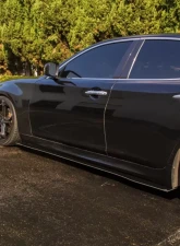 Street Aero Cross Faded Side Skirt Splitter Set Infiniti M37 2011-2019                                     - s-ssa-inf-005-cf-s74.5 - Image 9