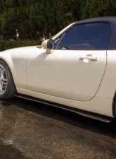 Street Aero Cross Faded Side Skirt Splitter Set Mazda Miata MX-5 2006-2008                                     - s-ssa-maz-001-cf-s63c - Image 9