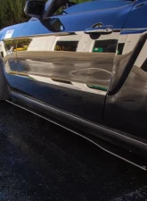 Street Aero Cross Faded Side Skirt Splitter Set Ford Mustang GT 2013-2014                                     - s-ssa-frd-006-cf-s75 - Image 9