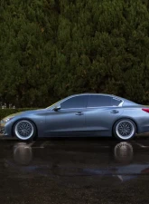 Street Aero Cross Faded Side Skirt Splitter Set Infiniti Q50 2014-2017                                     - s-ssa-inf-006-cf-s83 - Image 8