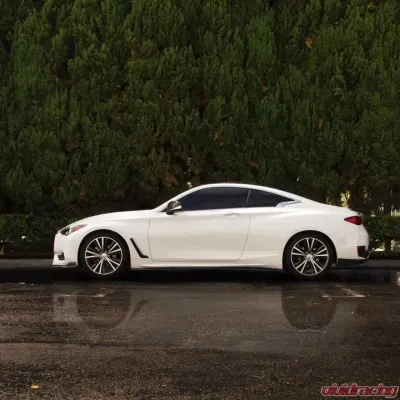 Street Aero Cross Faded Side Skirt Splitter Set Infiniti Q60 2017-2022 - s-ssa-inf-009-cf-s83