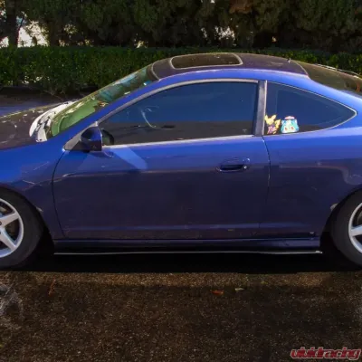 Street Aero Cross Faded Side Skirt Splitter Set Acura RSX 2002-2006 - s-ssa-acu-002-cf-s69.5