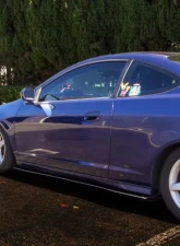 Street Aero Cross Faded Side Skirt Splitter Set Acura RSX 2002-2006                                     - s-ssa-acu-002-cf-s69.5 - Image 10