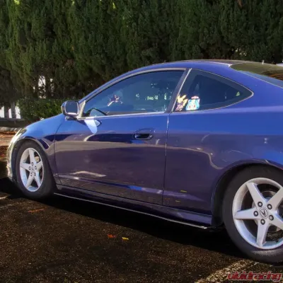 Street Aero Cross Faded Side Skirt Splitter Set Acura RSX 2002-2006 - s-ssa-acu-002-cf-s69.5