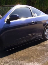Street Aero Cross Faded Side Skirt Splitter Set Acura RSX 2002-2006                                     - s-ssa-acu-002-cf-s69.5 - Image 12