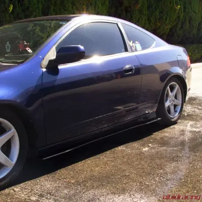 Street Aero Cross Faded Side Skirt Splitter Set Acura RSX 2002-2006 - s-ssa-acu-002-cf-s69.5