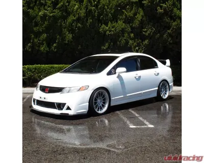 Street Aero Front Splitter Honda Civic Sedan w/ Mugen Front Bumper 2006-2011 - s-fsa-hon-11
