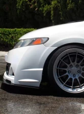 Street Aero Front Splitter Honda Civic Sedan w/ Mugen Front Bumper 2006-2011                                     - s-fsa-hon-11 - Image 4