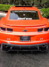 Street Aero Rear Diffuser Chevrolet Camaro 2SS w/ Dual Exhaust 2010-2013                                     - s-rda-chv-07-e1 - Image 3