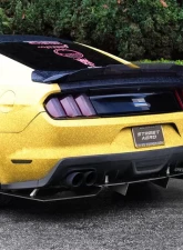 Street Aero Rear Diffuser Ford Mustang w/ Roush Rear Valence 2015-2017                                     - s-rda-frd-14-e1 - Image 2