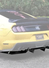 Street Aero Rear Diffuser Ford Mustang w/ Roush Rear Valence 2015-2017                                     - s-rda-frd-14-e1 - Image 4