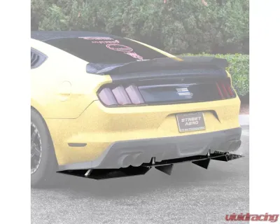 Street Aero Rear Diffuser Ford Mustang w/ Roush Rear Valence 2015-2017 - s-rda-frd-14-e1
