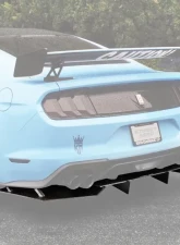 Street Aero Rear Diffuser Ford Mustang GT w/ Performance Package 2018-2023                                     - s-rda-frd-15-e1 - Image 4