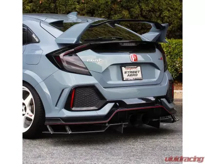 Street Aero Rear Diffuser Honda Civic Type-R 2017-2023 - s-rda-hon-03-e1