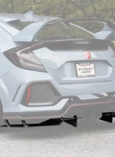 Street Aero Rear Diffuser Honda Civic Type-R 2017-2023                                     - s-rda-hon-03-e1 - Image 4