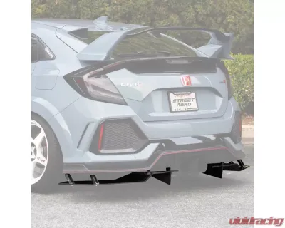 Street Aero Rear Diffuser Honda Civic Type-R 2017-2023 - s-rda-hon-03-e1