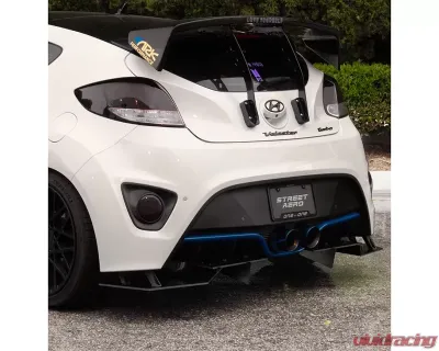 Street Aero Rear Diffuser Hyundai Veloster Turbo 2012-2017 - s-rda-hyn-02-e1