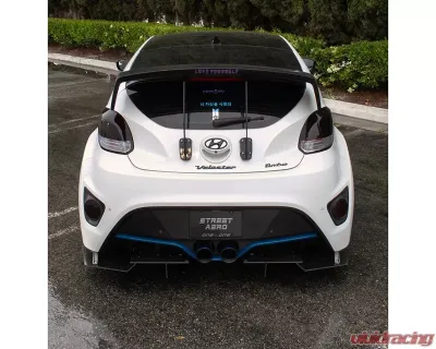 Street Aero Rear Diffuser Hyundai Veloster Turbo 2012-2017 - s-rda-hyn-02-e1