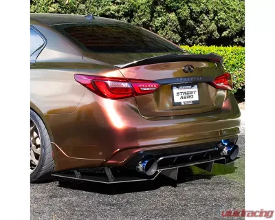 Street Aero Rear Diffuser Infiniti Q50 2018-2022 - s-rda-inf-07-e1