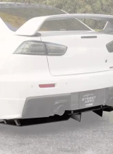 Street Aero Rear Diffuser Mitsubishi Lancer EVO GSR 2008-2017                                     - s-rda-mit-01-e1 - Image 4