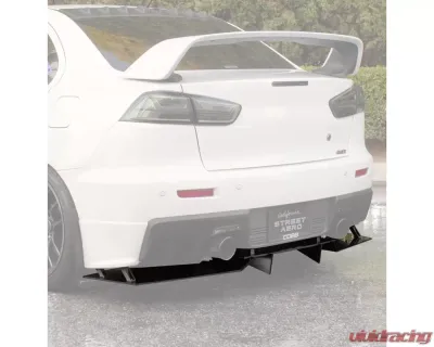 Street Aero Rear Diffuser Mitsubishi Lancer EVO GSR 2008-2017 - s-rda-mit-01-e1
