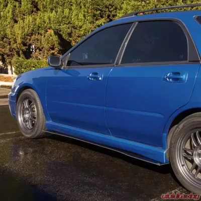 Street Aero Cross Faded Side Skirt Splitter Set Subaru Impreza WRX Wagon 2002-2005 - s-ssa-sub-001-cf-s70
