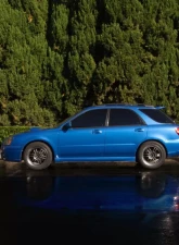 Street Aero Cross Faded Side Skirt Splitter Set Subaru Impreza WRX Wagon 2002-2005                                     - s-ssa-sub-001-cf-s70 - Image 8