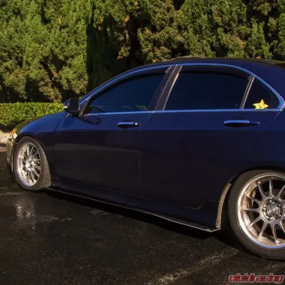 Street Aero Cross Faded Side Skirt Splitter Set Acura TSX 2004-2008 - s-ssa-acu-003-cf-s74