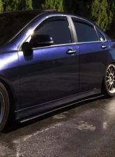 Street Aero Cross Faded Side Skirt Splitter Set Acura TSX 2004-2008                                     - s-ssa-acu-003-cf-s74 - Image 12