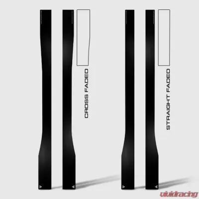Street Aero Cross Faded Side Skirt Splitter Set Audi A4 Sedan 2017-2019 - s-ssa-aud-004-cf-s81c