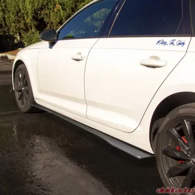 Street Aero Cross Faded Side Skirt Splitter Set Audi A4 Sedan 2017-2019 - s-ssa-aud-004-cf-s81c