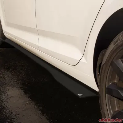 Street Aero Cross Faded Side Skirt Splitter Set Audi A4 Sedan 2017-2019 - s-ssa-aud-004-cf-s81c