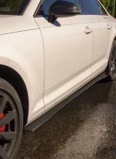 Street Aero Cross Faded Side Skirt Splitter Set Audi A4 Sedan 2017-2019                                     - s-ssa-aud-004-cf-s81c - Image 10
