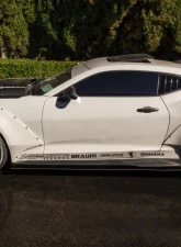 Street Aero Cross Faded Side Skirt Splitter Set Chevrolet Camaro Duraflex Widebody 2016-2022                                     - s-ssa-chv-004-cf-s81 - Image 9
