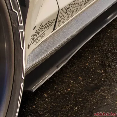 Street Aero Cross Faded Side Skirt Splitter Set Chevrolet Camaro Duraflex Widebody 2016-2022 - s-ssa-chv-004-cf-s81