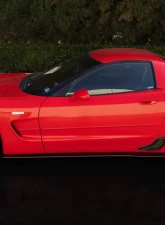 Street Aero Cross Faded Side Skirt Splitter Set Chevrolet Corvette C5 Z06 1997-2004                                     - s-ssa-chv-012-cf-s75 - Image 9