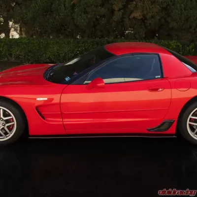 Street Aero Cross Faded Side Skirt Splitter Set Chevrolet Corvette C5 Z06 1997-2004 - s-ssa-chv-012-cf-s75