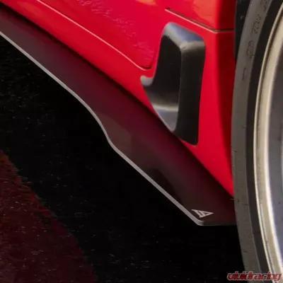 Street Aero Cross Faded Side Skirt Splitter Set Chevrolet Corvette C5 Z06 1997-2004 - s-ssa-chv-012-cf-s75