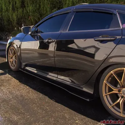 Street Aero Cross Faded Side Skirt Splitter Set Honda Civic Sedan 2016-2019 - s-ssa-hon-010-cf-s75.5