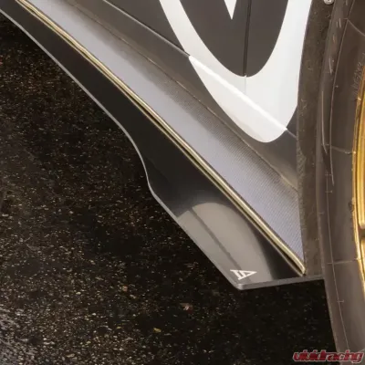 Street Aero Cross Faded Side Skirt Splitter Set Chevrolet Corvette C6 2005-2013 - s-ssa-chv-011-cf-s75.5