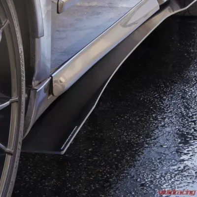 Street Aero Cross Faded Side Skirt Splitter Set Audi S4 Sedan 2002-2008 - s-ssa-aud-002-cf-s74.5