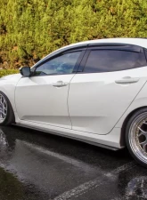 Street Aero Cross Faded Side Skirt Splitter Set Honda Civic Hatchback 2017-2021                                     - s-ssa-hon-018-cf-s75.5 - Image 9