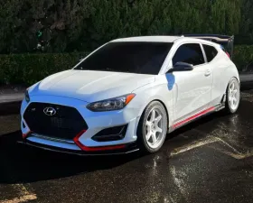 Street Aero Front Splitter Hyundai Veloster Turbo N 2019-2023