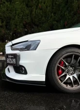 Street Aero Front Splitter Mitsubishi Lancer Evo GSR 2008-2017                                     - s-fsa-mit-01 - Image 2